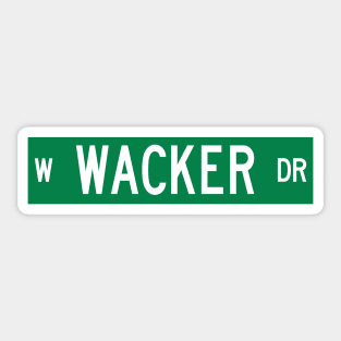 Wacker Drive - Chicago street sign Sticker